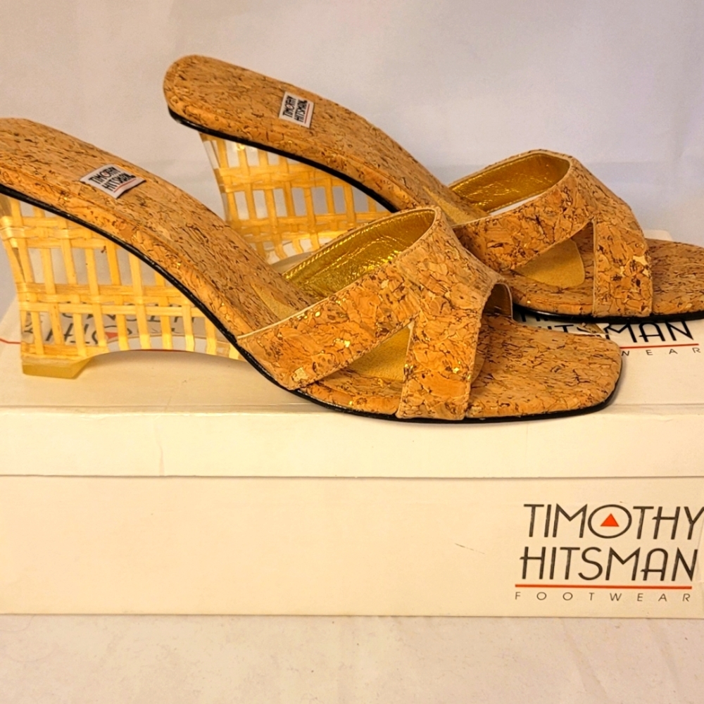 Timothy Hitsman Korcho Acrylic Gilded Corcho Heels
